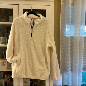 Goodfellow & Co Cream Half Zip Pullover